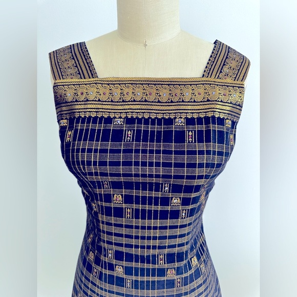 Handmade  custom design Cocktail, Evening gown dress with crystals ,Size 4 ( S ) - Picture 6 of 14